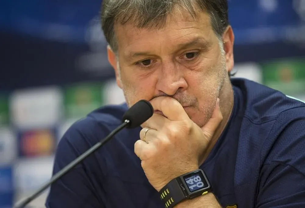 Martino en la conferencia de prensa de este martes