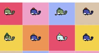 La colección de Weird Whales tiene más de 3.000 imágenes de ballenas.