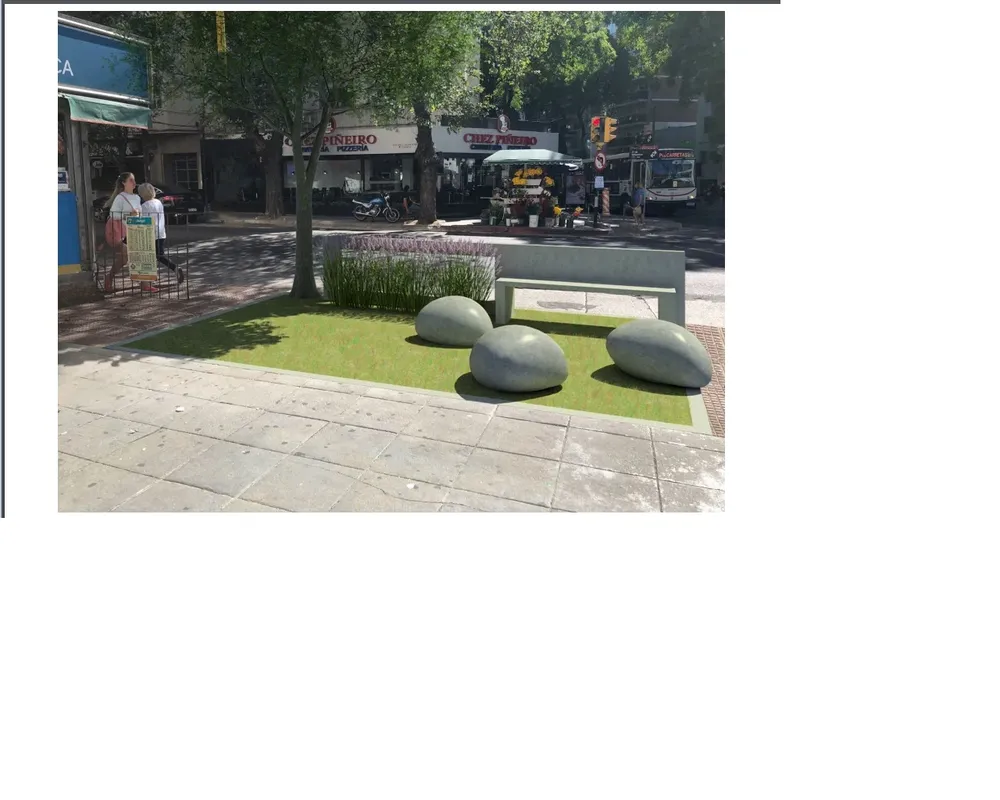 Proyección del living ubicado en 21 de septiembre y José Ellauri