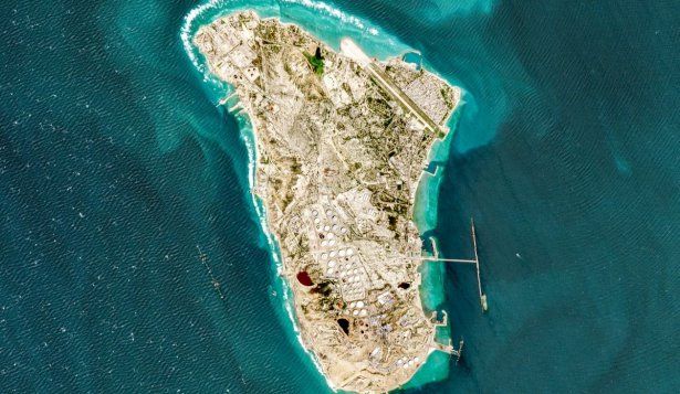 Isla de Jark, imagen satelital
