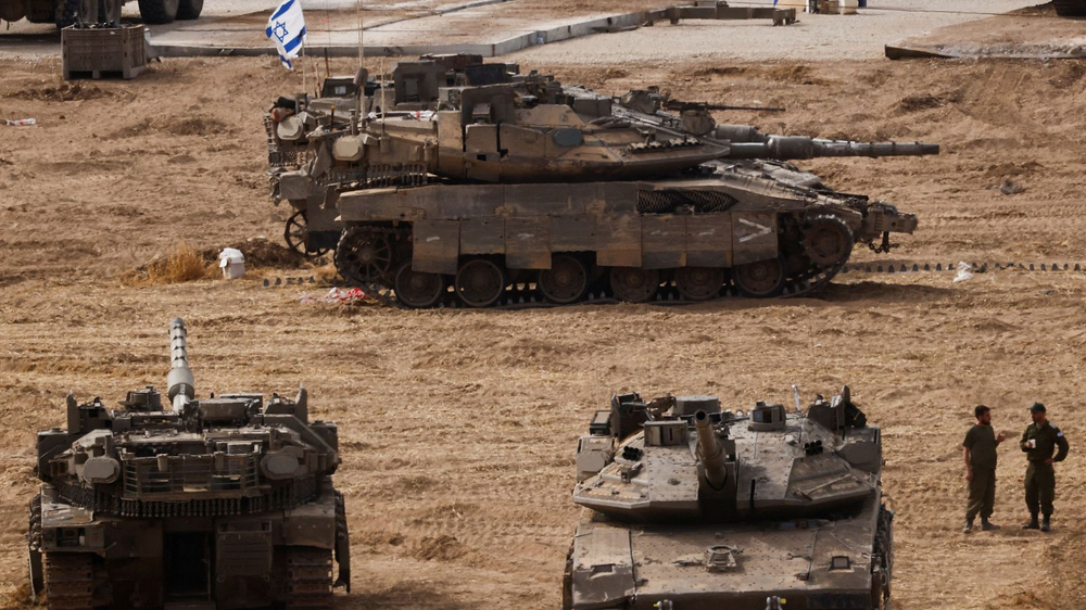 Tanques del Ejército israelí en Gaza.