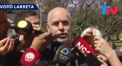 Larreta al retirarse de la Facultad de Derecho