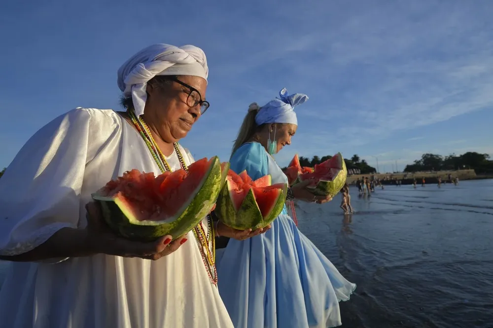 Foto de archivo; celebración de Iemanjá en 2022
