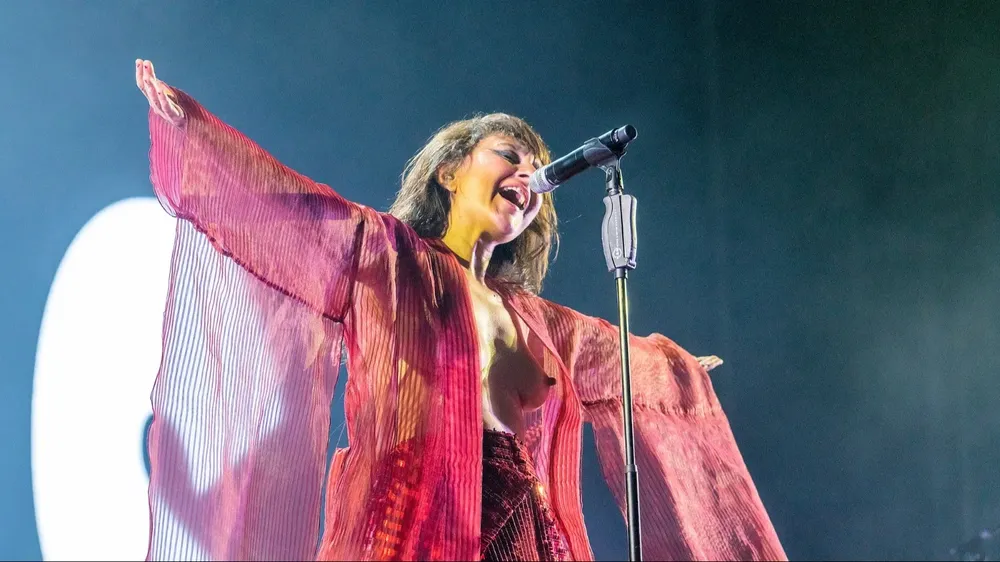 Eva Amaral, durante el concierto de Sonorama.