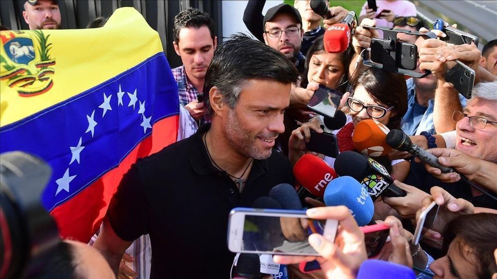El exalcalde Leopoldo López, exiliado en España