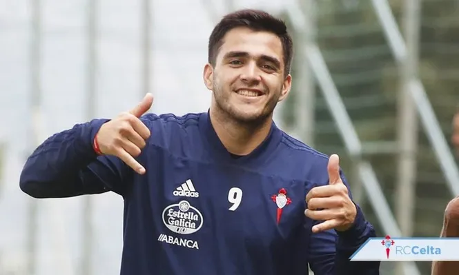 Maxi Gómez volvió a entrenar con el plantel de Celta