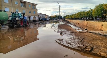 Una imagen de Valencia, bajo el agua.&nbsp;