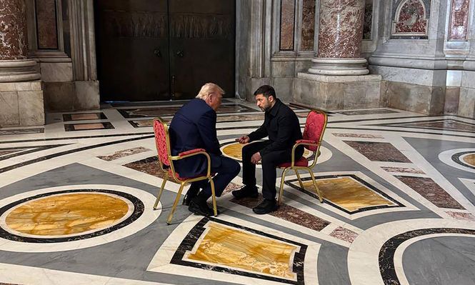 La reunión ocurrió en la basílica de San Pedro.