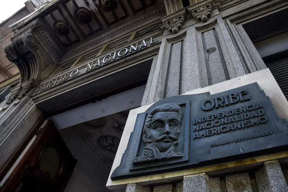 Archivo. La sede del Partido Nacional donde Luis Lacalle Pou celebró