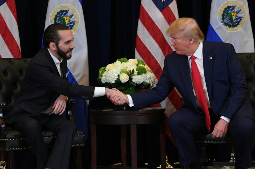 Nayib Bukele y Donald Trump.