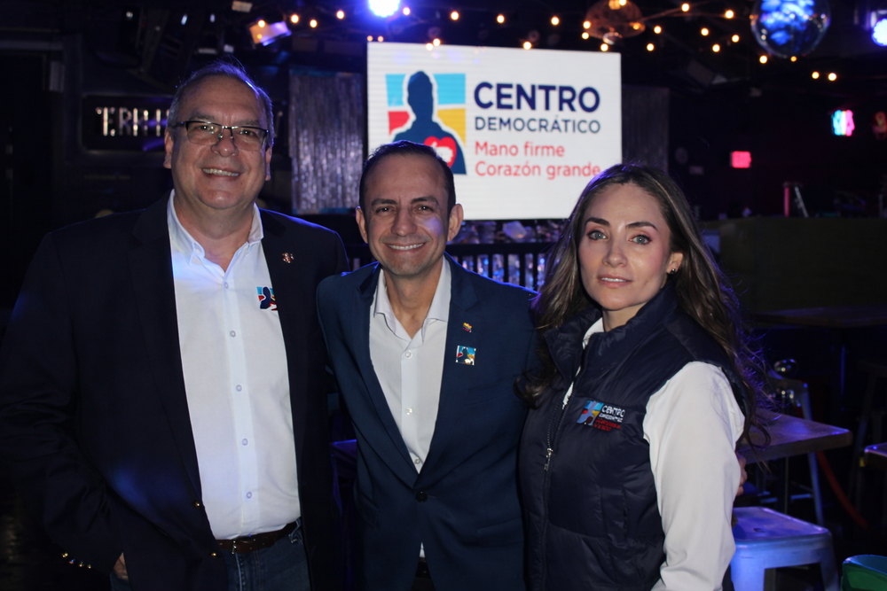 Alejandro Murcia, cabeza de lista; Olga Lucía Murcia y Camilo Florido, candidatos a la Cámara de Representantes por los colombianos en el exterior.