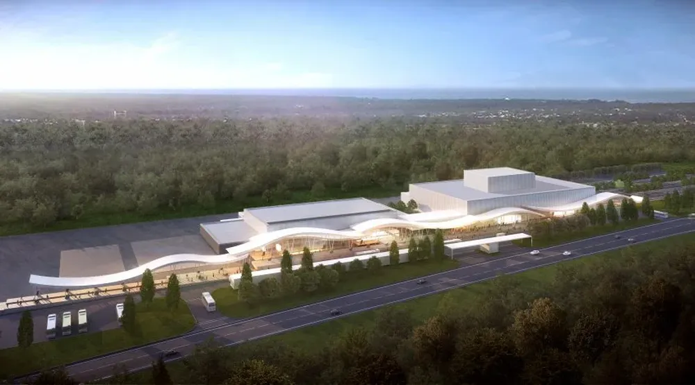 El Centro de Convenciones de Punta del Este, ubicado en la zona del Jaüel