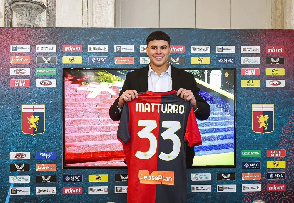 Alan Matturro presentado en Genoa