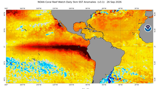 El Niño de 2026 alcanzó un valor récord en el Pacífico y se convierte en el fenómeno más intenso de la historia moderna, según Metsul