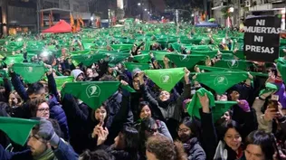 Movilización por el aborto legal.