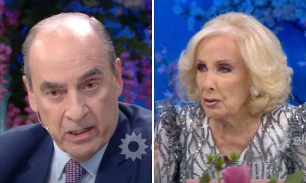 El intercambio al aire entre Mirtha Legrand y Guillermo Francos.