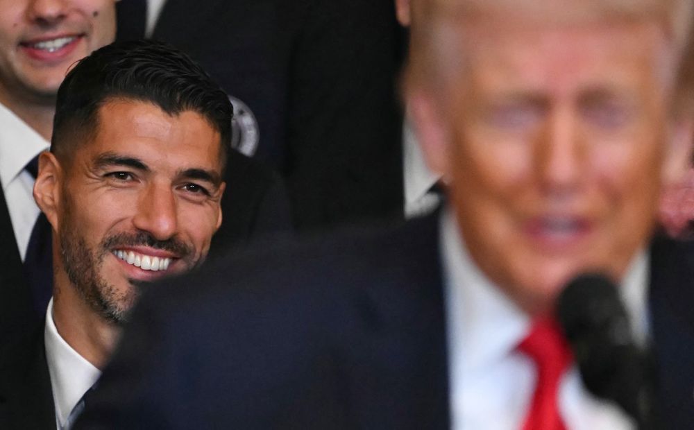 Luis Su&aacute;rez y Donald Trump