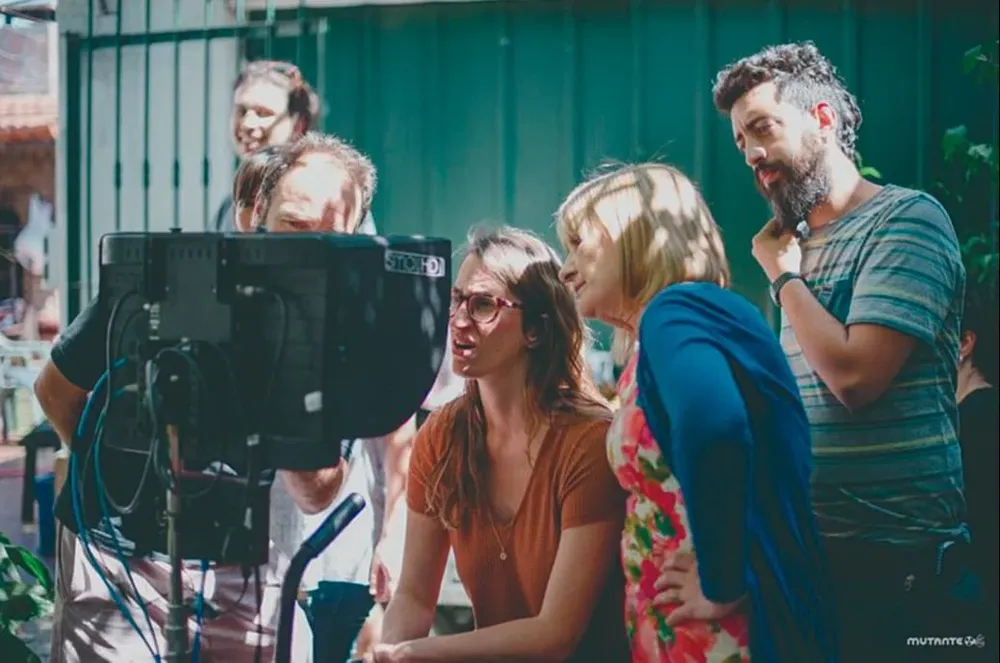 La directora Leticia Jorge en el set de Alelí (2019)