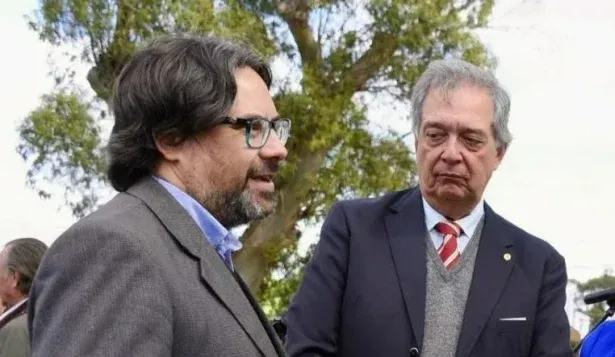 El intendente de Montevideo junto al ministro Fernando Mattos