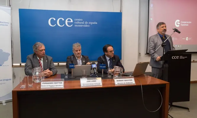 Fernando Mattos, Luis Lobo, Robert Bouvier y Gonzalo Kmaid.