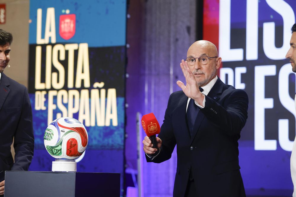 Luis de la Fuente en la presentación de la lista de España para el Mundial 2026