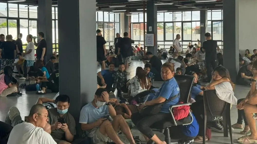 Las autoridades filipinas informaron que las víctimas rescatadas estaban conmocionadas.