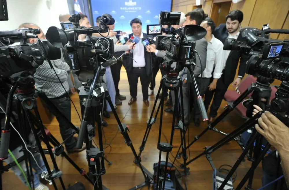 Pablo Lanz, senador colorado, tras la reunión entre Ciudadanos y la vicecanciller Carolina Ache