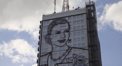 La imagen de Eva Perón en el ministerio de Desarrollo Social.