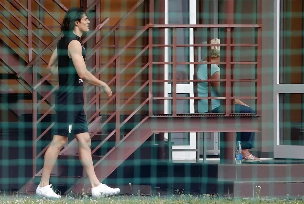 Cavani este lunes en el Borsky Sport Centre