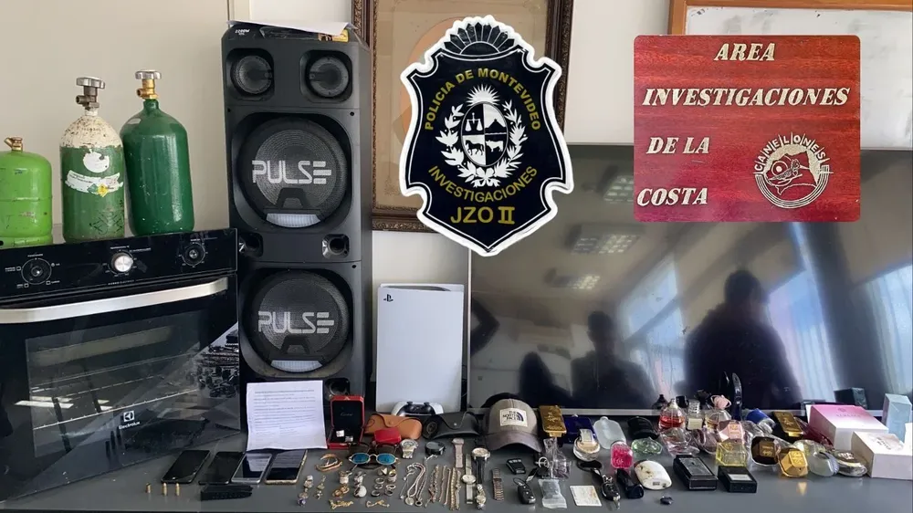 Incautación a la pareja que robaba casas en Punta Gorda y Ciudad de la Costa