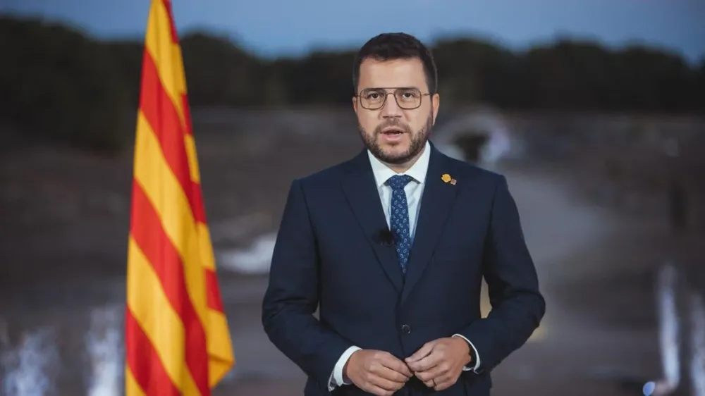 El presidente de la Generalitat, Pere Aragonès.