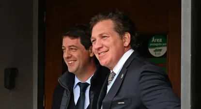 Alejandro Domínguez, presidente de Conmebol, felicitó a Ignacio Alonso por su reelección en la AUF