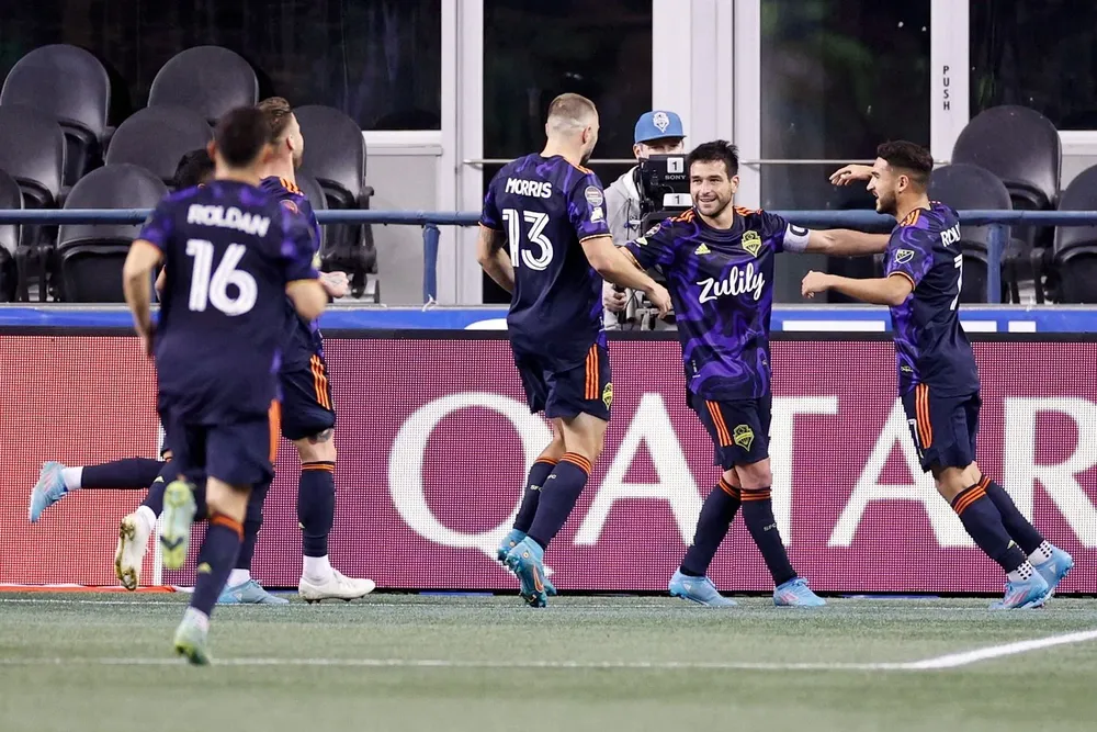 El festejo de gol de Nicolás Lodeiro