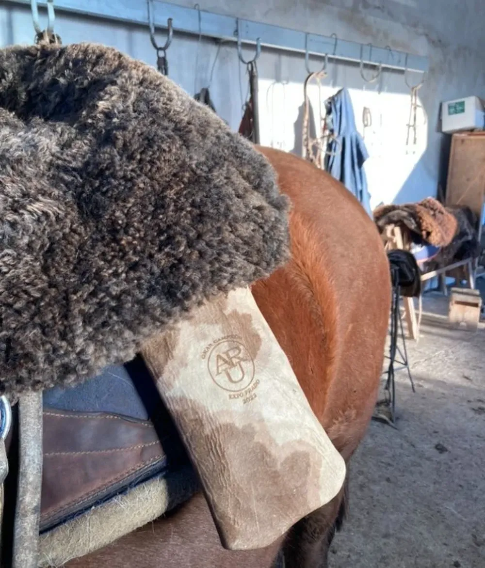 Maletín doble, para cada lado del caballo.