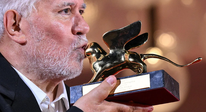 Pedro Almodóvar, galardonado en el Festival de Venecia.
