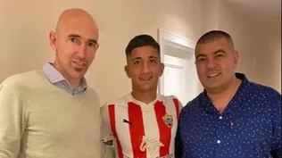 Cristian Olivera con Edgardo Lasalvia y Nico Rotundo