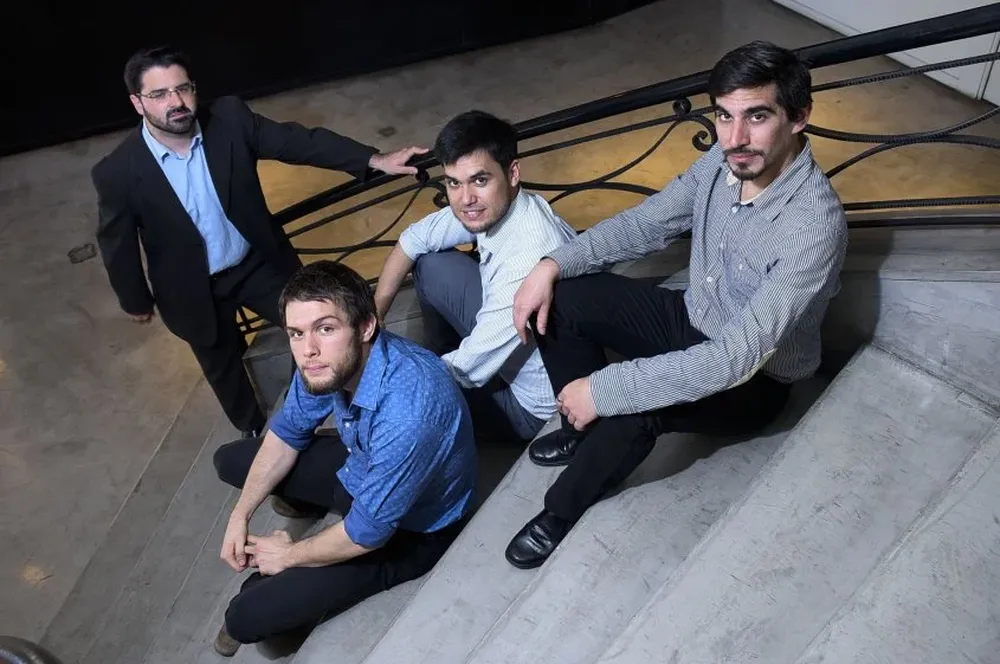 Federico Comesaña, Abraham Rébori, Gonzalo Ávila y Mauro Picó de Enia.