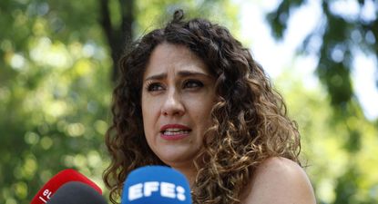 La Secretaría de Política Económica, Transformación Digital, Emprendimiento e Impacto Social y portavoz adjunta de la CEF, Enma López hace unas declaraciones a los medios este domingo en Madrid.&nbsp;