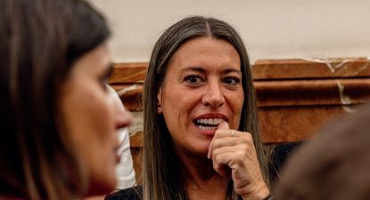 La portavoz de Junts en el Congreso, Miriam Nogueras, durante una sesión plenaria en el Congreso de los Diputados