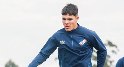 Pavel Núñez en la práctica de Nacional