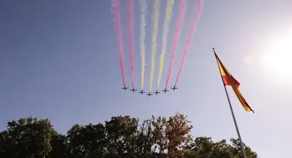 Aviones caza del Ejército español.