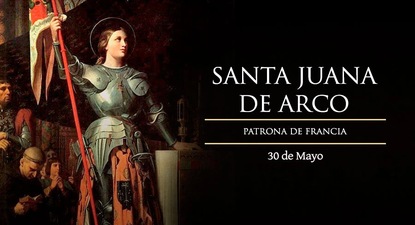 Santa Juana de Arco, la célebre Doncella de Orleans.