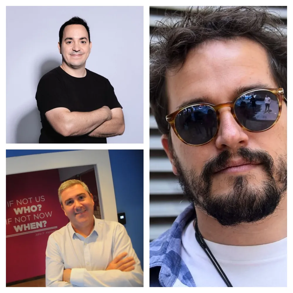 Sebastián Stranieri, Martín Naor y Martín Alcalá