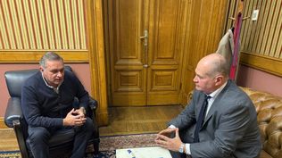 Reunión de Álvaro Delgado y Álvaro Viviano