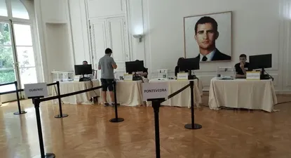 Muchos gallegos votan en Argentina.