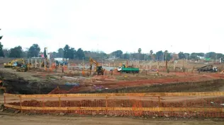 Las obras en el ANTEL Arena continúan luego de la suspensión.