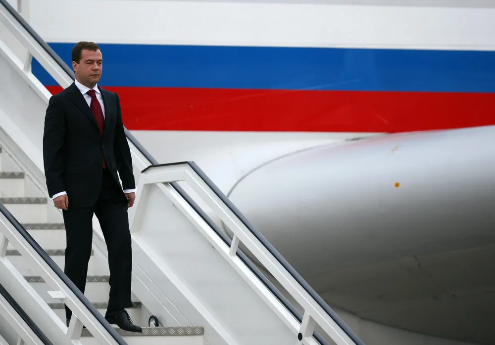 El Primer Ministro de Rusia, Dmitri Medvédev