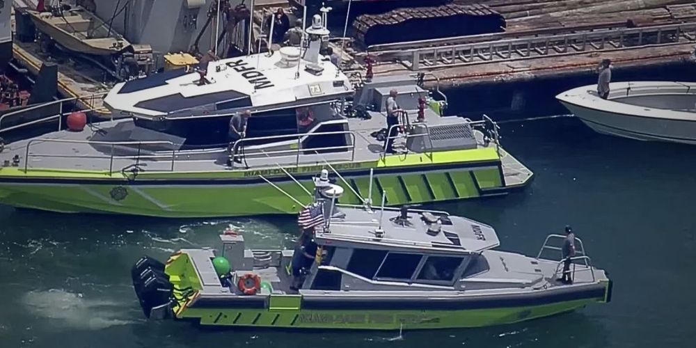 Choque de barcos en Miami