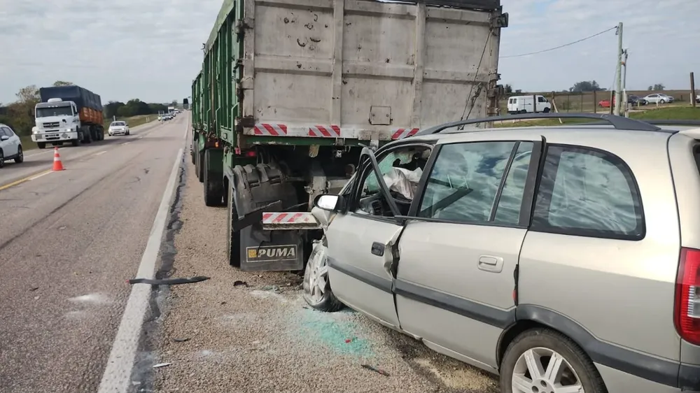 Accidente de tránsito donde murió un hombre que viajaba en una camioneta de matrícula argentina