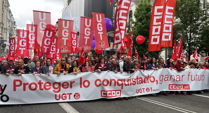 Marcha por el 1° de Mayo: fuerte advertencia de UGT y CCOO por la reducción de la jornada laboral